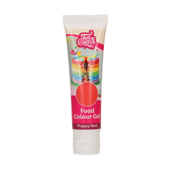 FunCakes Food Colour Gel Poppy Red 30g
