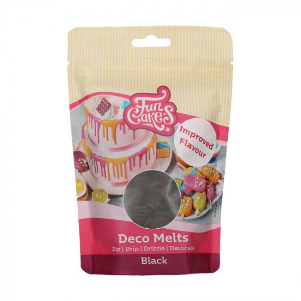 FunCakes Deco Melts -Schwarz- 250g