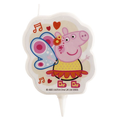 2D Geburtstagskerze - Peppa Wutz