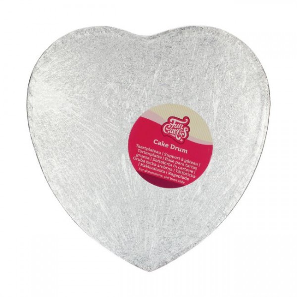 Tortenplatte Herz - Silber 27,5cm