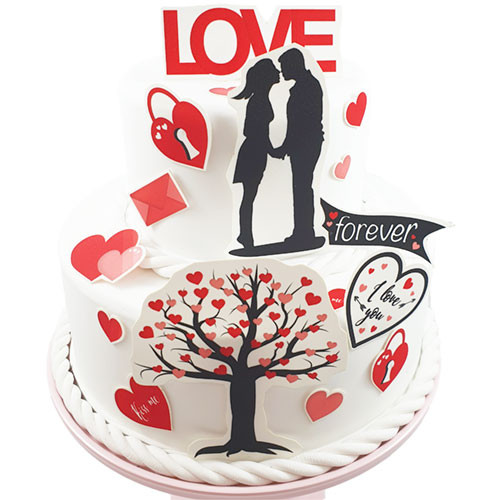 Fondant Cake Tattoo - Love