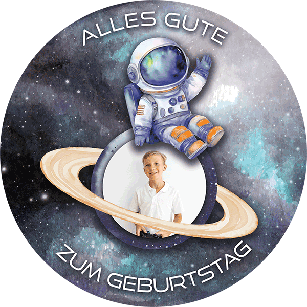 Tortenbild Astronaut im Weltall