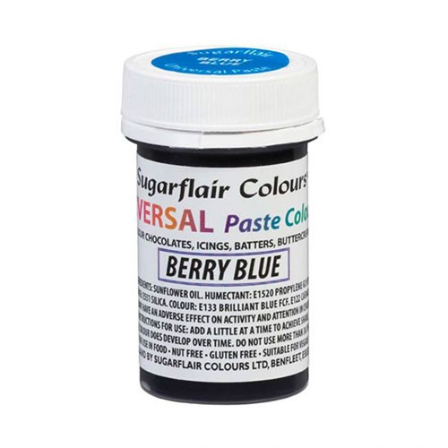 Sugarflair Universal-Pastenfarben - Beerenblau - 22g