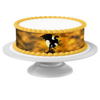 Tortenband Drache essbar - 4 Stück á 24cm x 5cm Tortenband Drache essbar - 4 Stück á 24cm x 5cm