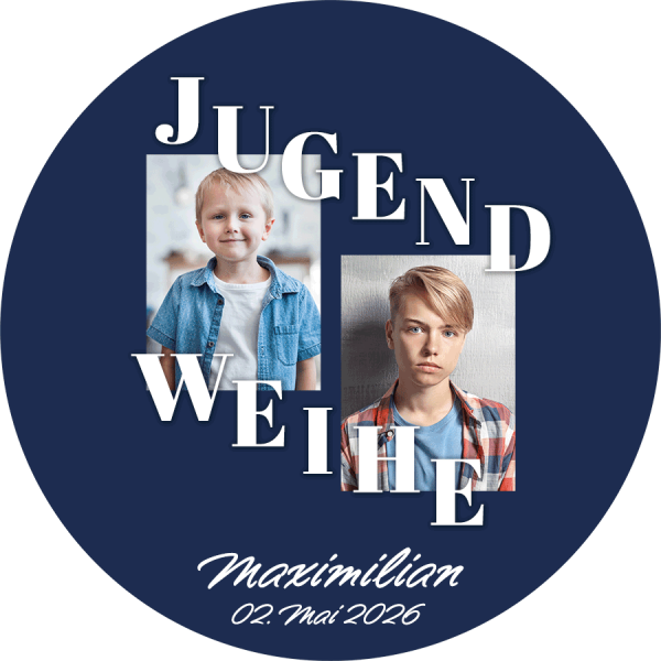 Tortenbild Jugendweihe - Navy