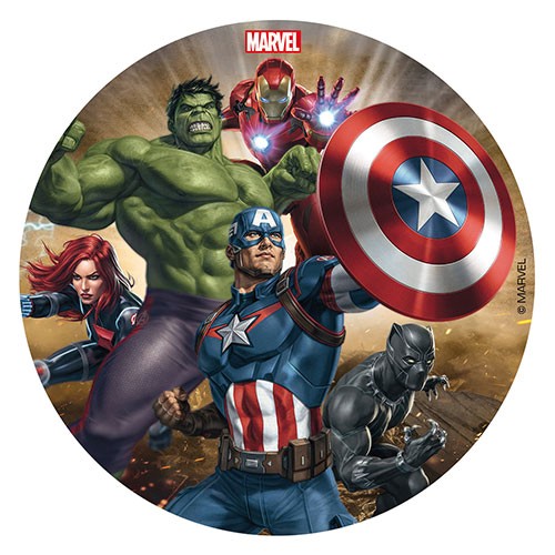 Tortenaufleger Zuckerfrei von Marvels Avengers
