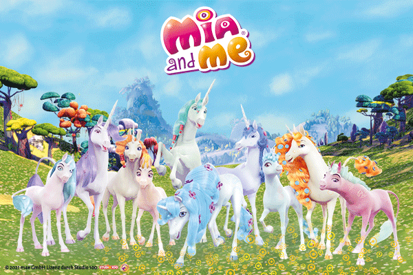 Tortenbild Mia and Me - Einhörner