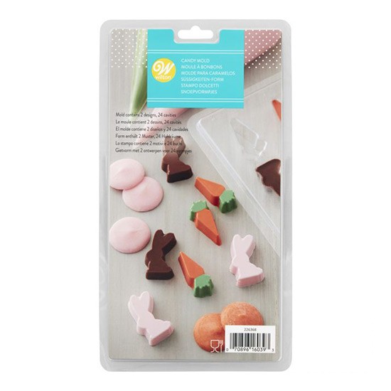 Wilton Candy Mold Mini Bunny & Carrot