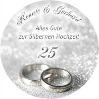 Tortenbild Silberne Hochzeit Ringe Rund Tortenbild Silberne Hochzeit Ringe Rund