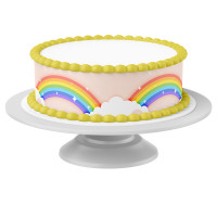Cake Ribbon Rainbow edible- 4 Pieces á 24cmx5cm Cake Ribbon Rainbow edible- 4 Pieces á 24cmx5cm