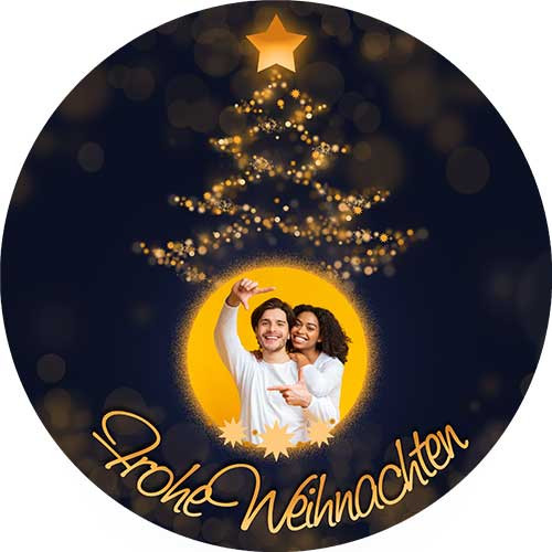 Tortenbild Weihnachten Motiv 2 Rund