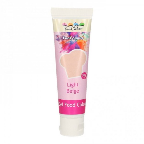 FunCakes Edible FunColours Gel - Light Beige 30g