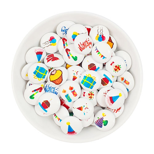 Motif chocolate lenses - Birthday