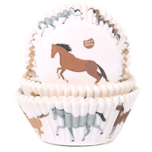 Baking Cups - Papierförmchen - Pferde