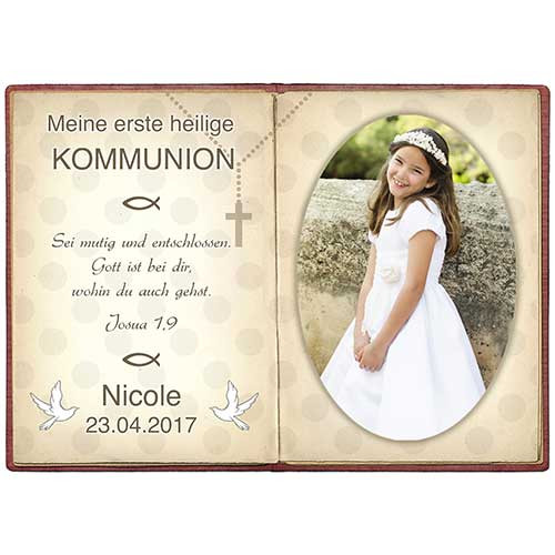 Tortenbild Kommunion - Konfirmation Buchbild 3
