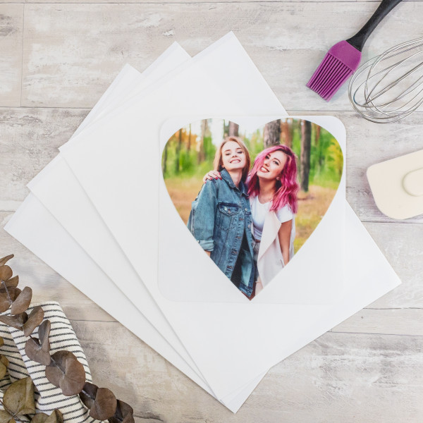 Picture Cake Topper Heart 12cm