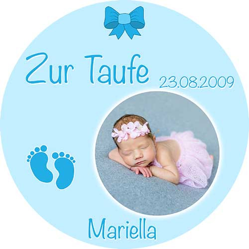 Tortenbild Taufe Rund Motiv 2