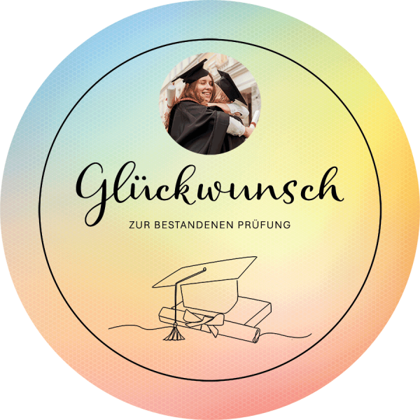 Tortenbild Abschluß - Glückwunsch