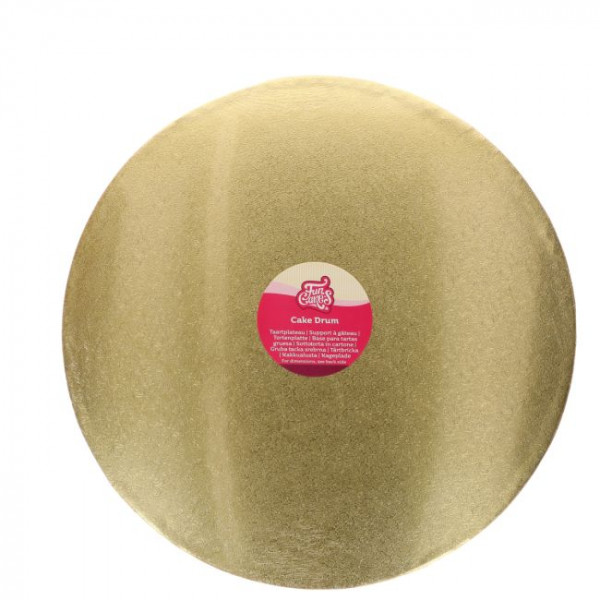 FunCakes Cake Drum - Tortenplatte - Rund 45 cm Gold