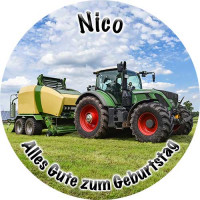 Tortenbild Traktor Rund Tortenbild Traktor Rund