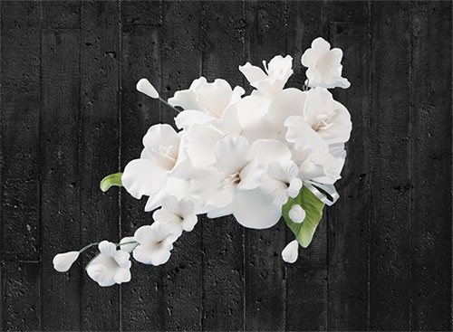 Sugar Flower Bouquet Orchids Dendrobia White