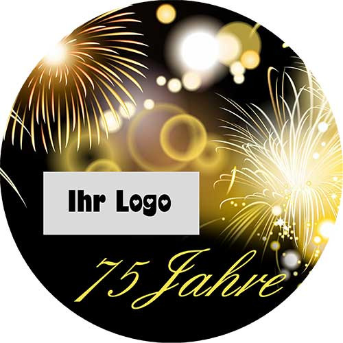 Picture Cake Topper Anniversary round