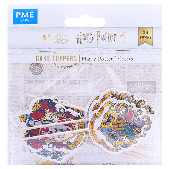 Harry Potter Papier-CakeTopper - Hogwarts Wappen