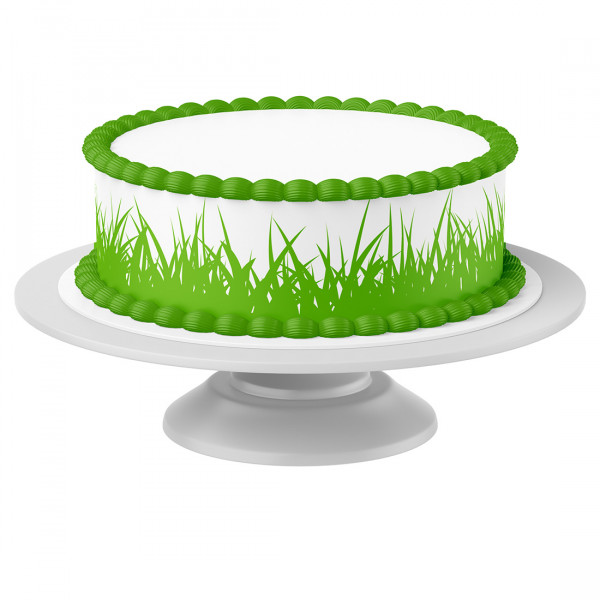 Tortenband Gras essbar- 4 Stück á 24cm x 5cm