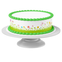 Cake Ribbon Flower Meadow 2 - 4 Pieces á 24cmx5cm Cake Ribbon Flower Meadow 2 - 4 Pieces á 24cmx5cm