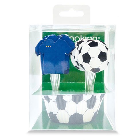 ScrapCooking Baking Cups & Topper - Fußball