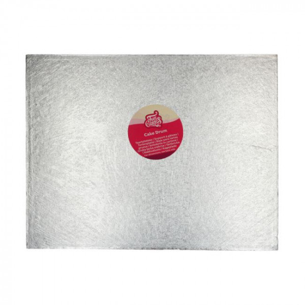 Cake Plate Silver rectangular 35,5 x 45,5cm - 1cm thick