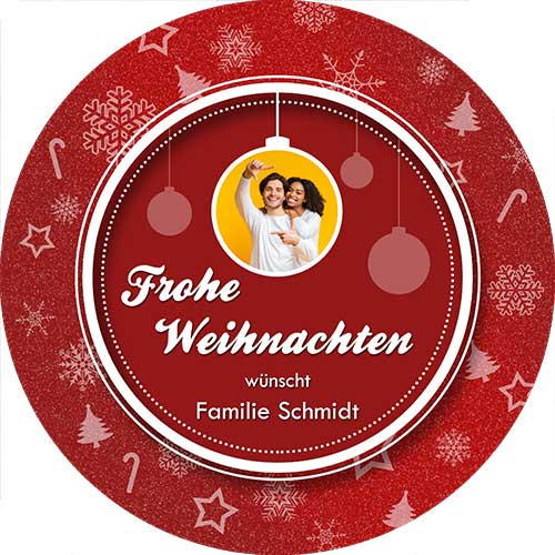 Tortenbild Weihnachten Motiv 1 Rund