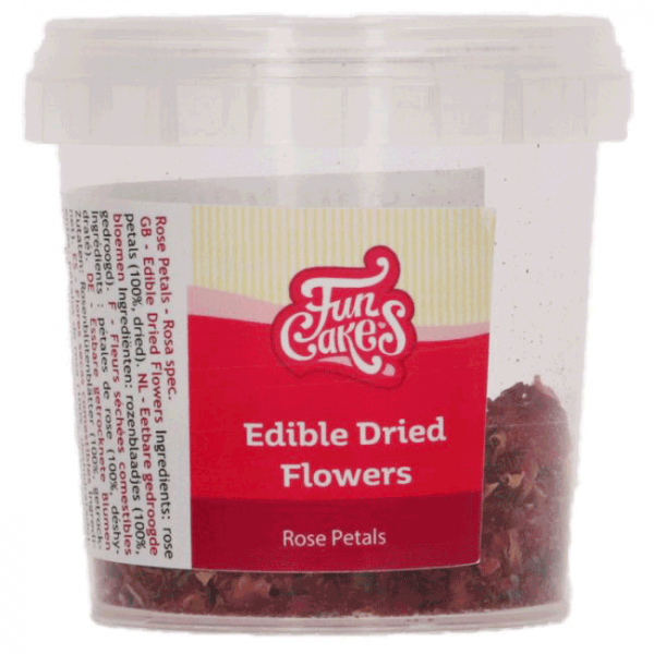 FunCakes Edible Dried Flowers Rose Petals