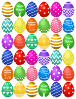 Bedruckte Oblaten Ostereier Bedruckte Oblaten Ostereier