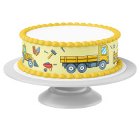 Cake Ribbon Constrcution Site edible- 4 Pieces á 24cmx5cm Cake Ribbon Constrcution Site edible- 4 Pieces á 24cmx5cm