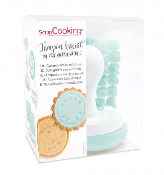 ScrapCooking Cookie Stempel mit personalisierbarem Pad