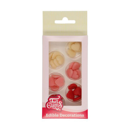 FunCakes - Marzipan Dekorationen - kleine Herzen 30 Stk