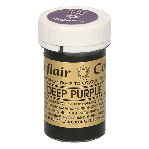 Speisefarben-Paste Sugarflair Dunkellila - Deep Purple