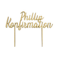 CakeTopper - Konfirmation Name CakeTopper - Konfirmation Name