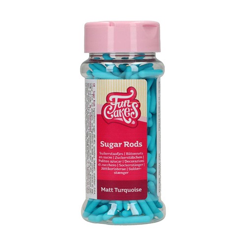 FunCakes Matt Zuckerstäbchen XL - Türkis 70g