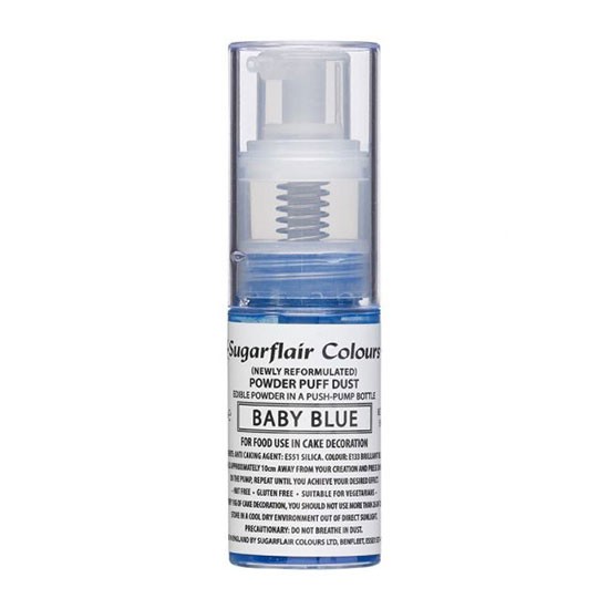 Sugarflair Pump Spray Pulver Puff Dust - Baby Blue