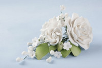 Preview: Sugar Flower Bouquet Rose White Preview: Sugar Flower Bouquet Rose White
