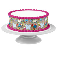 Cake Ribbon School brow edible- 4 Pieces á 24cmx5cm Cake Ribbon School brow edible- 4 Pieces á 24cmx5cm