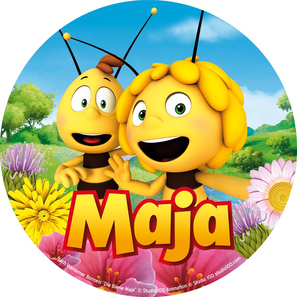 Cake picture Maya the Bee and Willi | Tortenbild-Druckerei