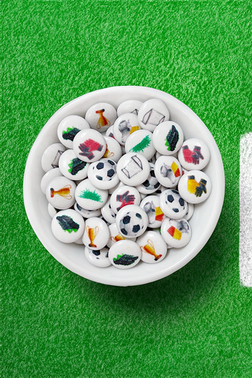 Motiv-Schokolinsen - Fußballspiel