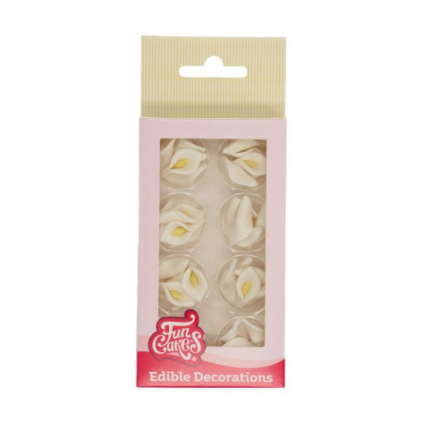 FunCakes Zucker Dekorationen - Blumen Weiß Calla Lilie
