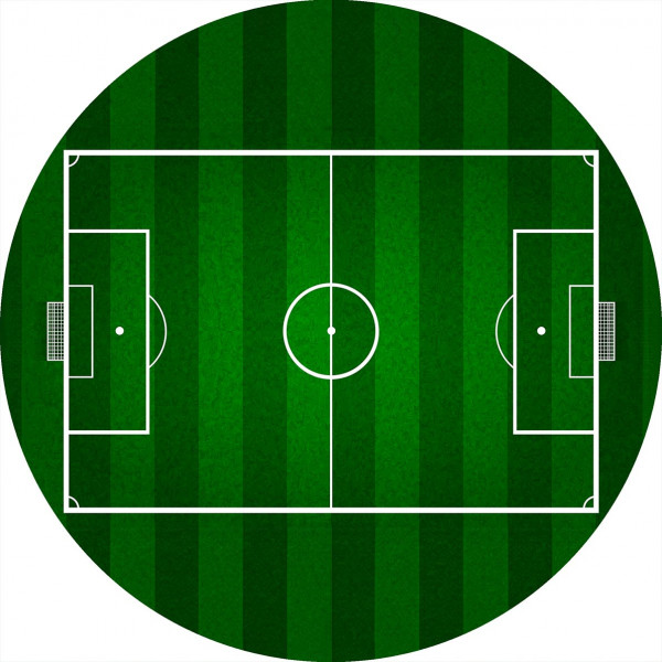 Tortenbild Fußballfeld Rund