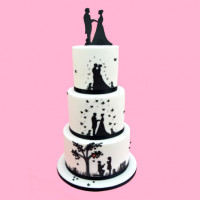 Patchwork Cutter Wedding Silhouette Set Patchwork Cutter Wedding Silhouette Set