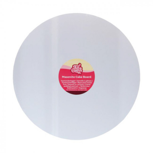 FunCakes Tortenplatte Masonite Rund 35cm - Weiß