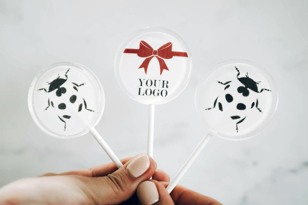 Logololli – Lolli mit individuellem Firmenlogo - 3,3cm